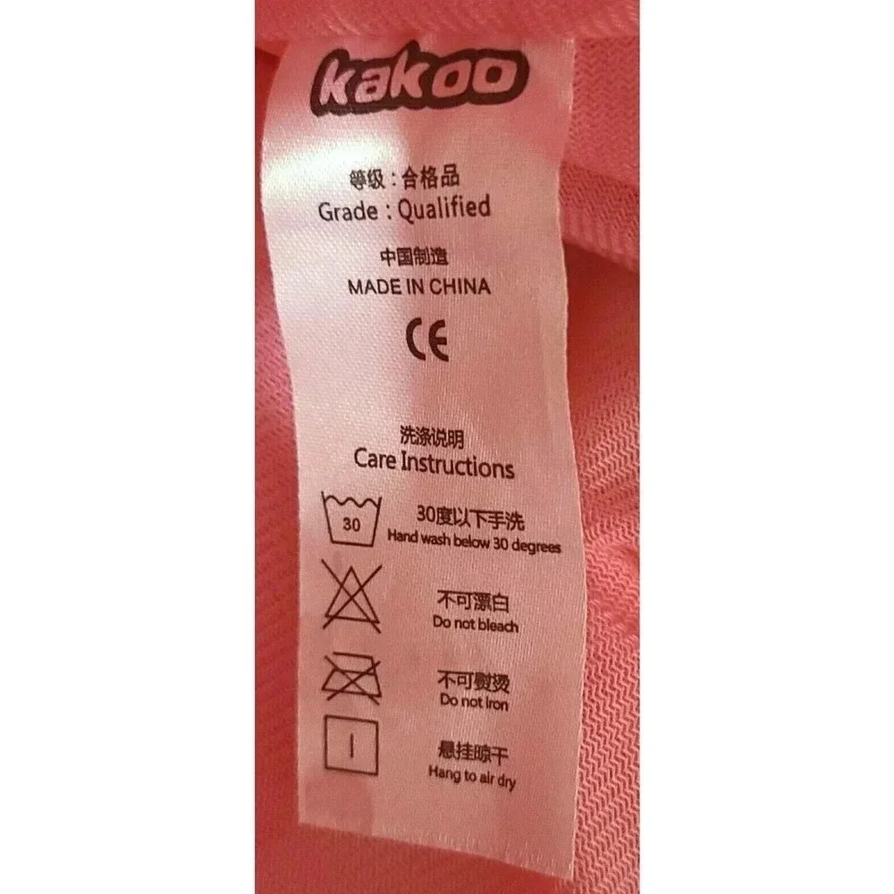 Kakoo Toddler Girl's Pink Cat Backpack One Size Plush Soft